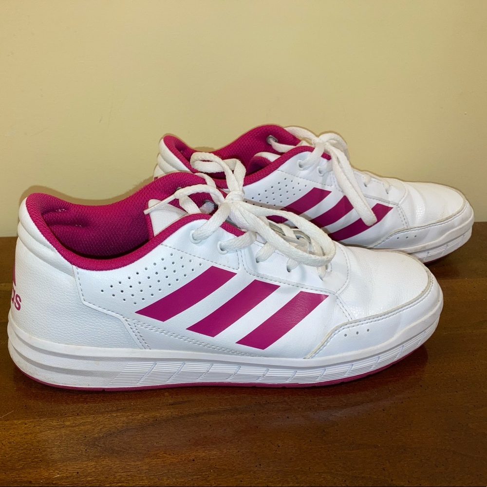 White adidas big kids size 6 (womens 71/2-8) - Picture 2 of 6